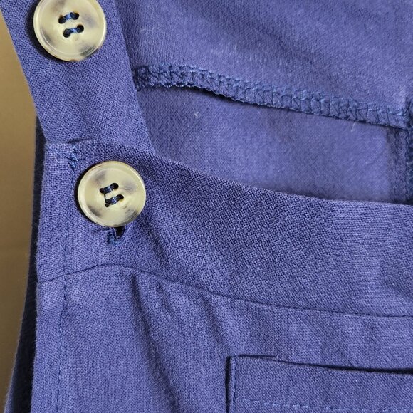 NEW Women's Size Medium Navy Blue Bib Overalls by Evellyhootd - Picture 4 of 7